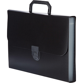 Портфель-картотека пластиковая Attache А4 черная (37x27x3 см, 12 отделений) фото Портфель-картотека пластиковая Attache А4 черная (37x27x3 см, 12 отделений)