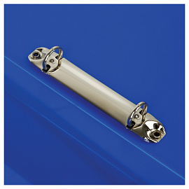 Папка на 2 кольцах СТАММ "Стандарт" А4, 25мм, 700мкм, пластик, синяя фото Папка на 2 кольцах СТАММ "Стандарт" А4, 25мм, 700мкм, пластик, синяя