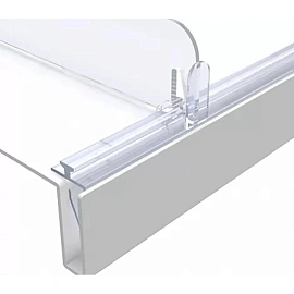 Полочный пластиковый Т-профиль шириной 10 мм для крепления разделителей на полке длина 1000 мм (10 штук в упаковке)