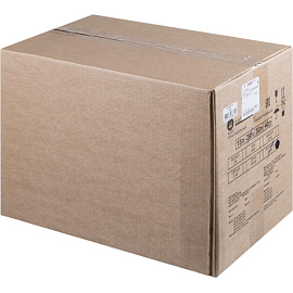 Ведро мусорное 20 л нержавеющая сталь с педалью с крышкой чёрное (40x25x25 см)