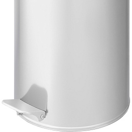 Ведро мусорное 30 л нержавеющая сталь с педалью с крышкой серебристое (60x25x25 см)