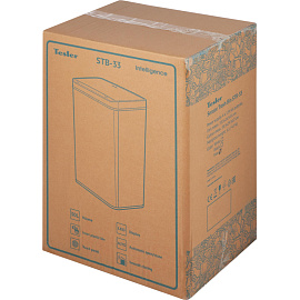 Ведро мусорное 30 л нержавеющая сталь с педалью с крышкой серебристое (60x25x25 см)