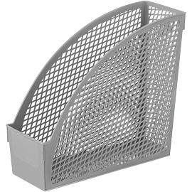 Лоток вертикальный для бумаг 110 мм Attache пластиковый 6 предметов серый (2 лотка горизонтальных, 2 лотка вертикальных, подставки для ручек и стикеро