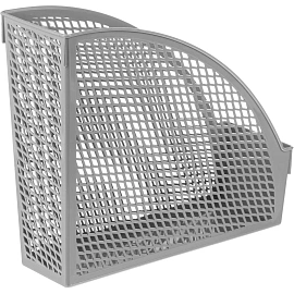 Лоток вертикальный для бумаг 110 мм Attache пластиковый 6 предметов серый (2 лотка горизонтальных, 2 лотка вертикальных, подставки для ручек и стикеро