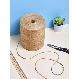 Шпагат джутовый полированный 1680 текс (600 м, 1 кг)