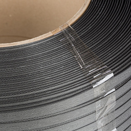 Стреппинг лента полипропиленовая серая 15x0.8 мм длина 1400 м