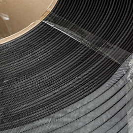 Стреппинг лента полипропиленовая серая 15x0.8 мм длина 2000 м