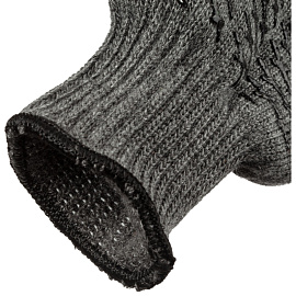 Перчатки рабочие утеплённые Ампаро Лайка полушерстяные с ПВХ покрытием серые (4 нити, 7 класс вязки, размер 10, XL)