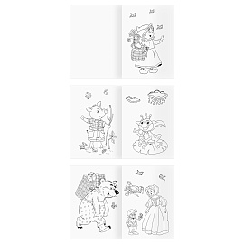 Раскраска А4, 8 стр., ТРИ СОВЫ "Любимая раскраска