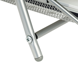 Лоток для бумаг горизонтальный СТАММ, 2 секции, металл, серебристый