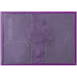 Обложка для паспорта OfficeSpace "Питон", кожа, сирень