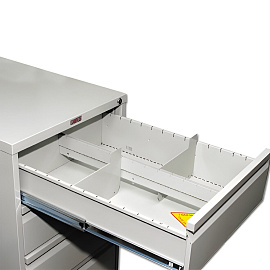 Шкаф картотечный Практик AFC-07 для формата А5 (7 отделений, 515x631x1327 мм)