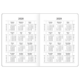 Ежедневник датированный 2026, А6, 7БЦ BG"Monochrome. Matcha", мятный, soft touch