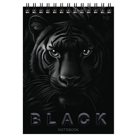 Блокнот А5 40л. на гребне BG "Just black