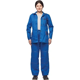 Костюм рабочий летний женский л06-КБР васильковый (размер 64-66, рост 158-164)