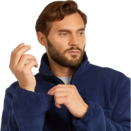 Толстовка флисовая мужская темно-синяя размер XL (52-54)