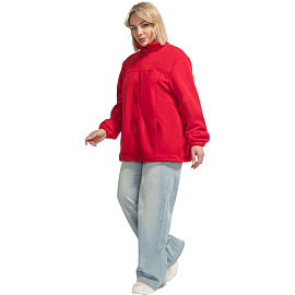 Толстовка флисовая красная размер M (44-46)