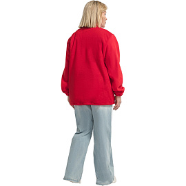 Толстовка флисовая красная размер XL (52-54)