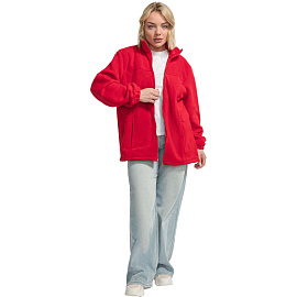 Толстовка флисовая мужская красная размер XXL (56-58)