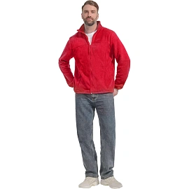 Толстовка флисовая мужская красная размер XXL (56-58)