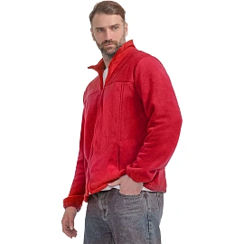 Толстовка флисовая мужская красная размер XXL (56-58)