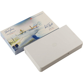 Краски акварельные Белые ночи набор 24 цвета по 2.5 мл в кюветах с палитрой фото Краски акварельные Белые ночи набор 24 цвета по 2.5 мл в кюветах с палитрой