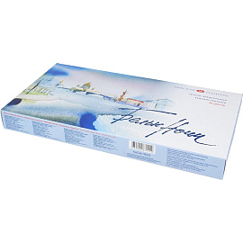 Краски акварельные Белые ночи набор 36 цветов по 2.5 мл в кюветах с палитрой фото Краски акварельные Белые ночи набор 36 цветов по 2.5 мл в кюветах с палитрой