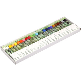 Пастель масляная Сонет круглая 24 цвета фото Пастель масляная Сонет круглая 24 цвета