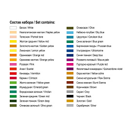 Пастель масляная Сонет круглая 36 цветов