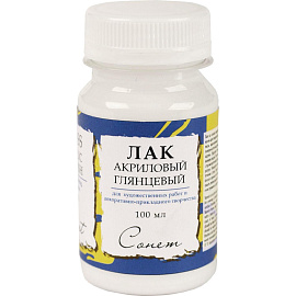 Лак акриловый Сонет глянцевый 100 мл фото Лак акриловый Сонет глянцевый 100 мл