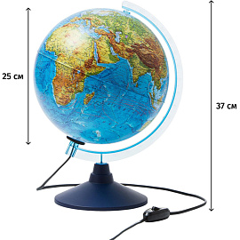 Глобус Globen Классик Евро физический 25 см с подсветкой