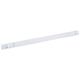 Ценникодержатели полочные самоклеящиеся белые, 1000 мм, КОМПЛЕКТ 10 шт., DBR39, 197266