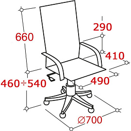 Кресло для руководителя эргономичные Easy Chair 552 TTW чёрное (сетка, металл)