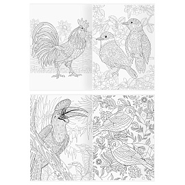 Раскраска А4, 16 стр., ТРИ СОВЫ "Антистресс. Райские птицы