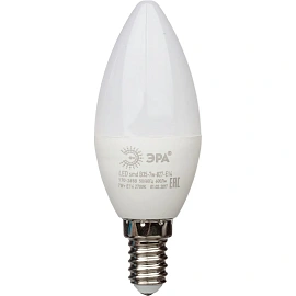Лампа светодиодная Эра LED B35-7W-827-E14 7 Вт E14 C 2700 К 560 Лм матовая (Б0020538)
