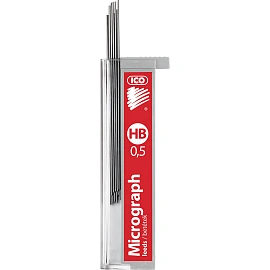 Стержень микрографический HB 0.5 мм Ico (12 грифелей)