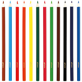 Карандаши цветные ArtSpace "Милые зверушки", 12цв., заточен., картон, европодвес фото Карандаши цветные ArtSpace "Милые зверушки", 12цв., заточен., картон, европодвес