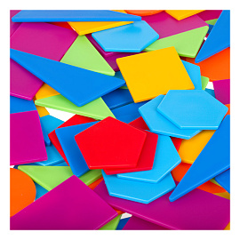 Счетный материал СТАММ "Геометрическая мозаика", 105шт., картонная коробка фото Счетный материал СТАММ "Геометрическая мозаика", 105шт., картонная коробка