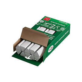 Мел треугольный Гамма белый 10 штук