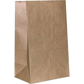 Крафт-пакет бумажный коричневый 17.9х11.8х29 см 50 г/кв.м био (1000 штук в упаковке)
