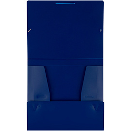 Папка-короб на резинке OfficeSpace А4, 30мм, 700мкм, синяя