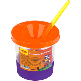 Стакан-непроливайка Мульти-Пульти, оранжевый фото Стакан-непроливайка Мульти-Пульти, оранжевый