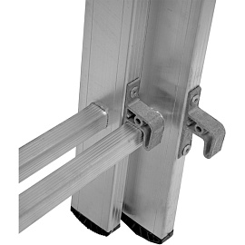 Лестница универсальная Сибртех алюминиевая трехсекционная 3х12 ступеней (97822)