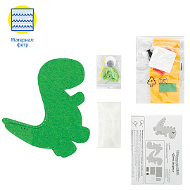 Игрушка из фетра Мульти-Пульти "Динозаврик