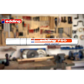 Маркер промышленный лаковый Edding E-750/5 жёлтый 2-4 мм фото Маркер промышленный лаковый Edding E-750/5 жёлтый 2-4 мм