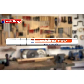 Маркер промышленный лаковый Edding E-750/2 красный 2-4 мм фото Маркер промышленный лаковый Edding E-750/2 красный 2-4 мм