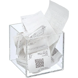 Подставка для чеков ПАФ 100х100 мм акриловая