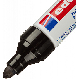 Маркер перманентный Edding E-550/1 черный (толщина линии 3-4 мм) круглый наконечник