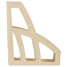 Лоток для бумаг вертикальный СТАММ "Лидер", бежевый, ширина 75мм фото Лоток для бумаг вертикальный СТАММ "Лидер", бежевый, ширина 75мм