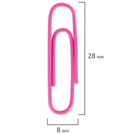 Скрепки EXTRA BRAUBERG 28 мм цветные 100 штук, 271313 фото Скрепки EXTRA BRAUBERG 28 мм цветные 100 штук, 271313